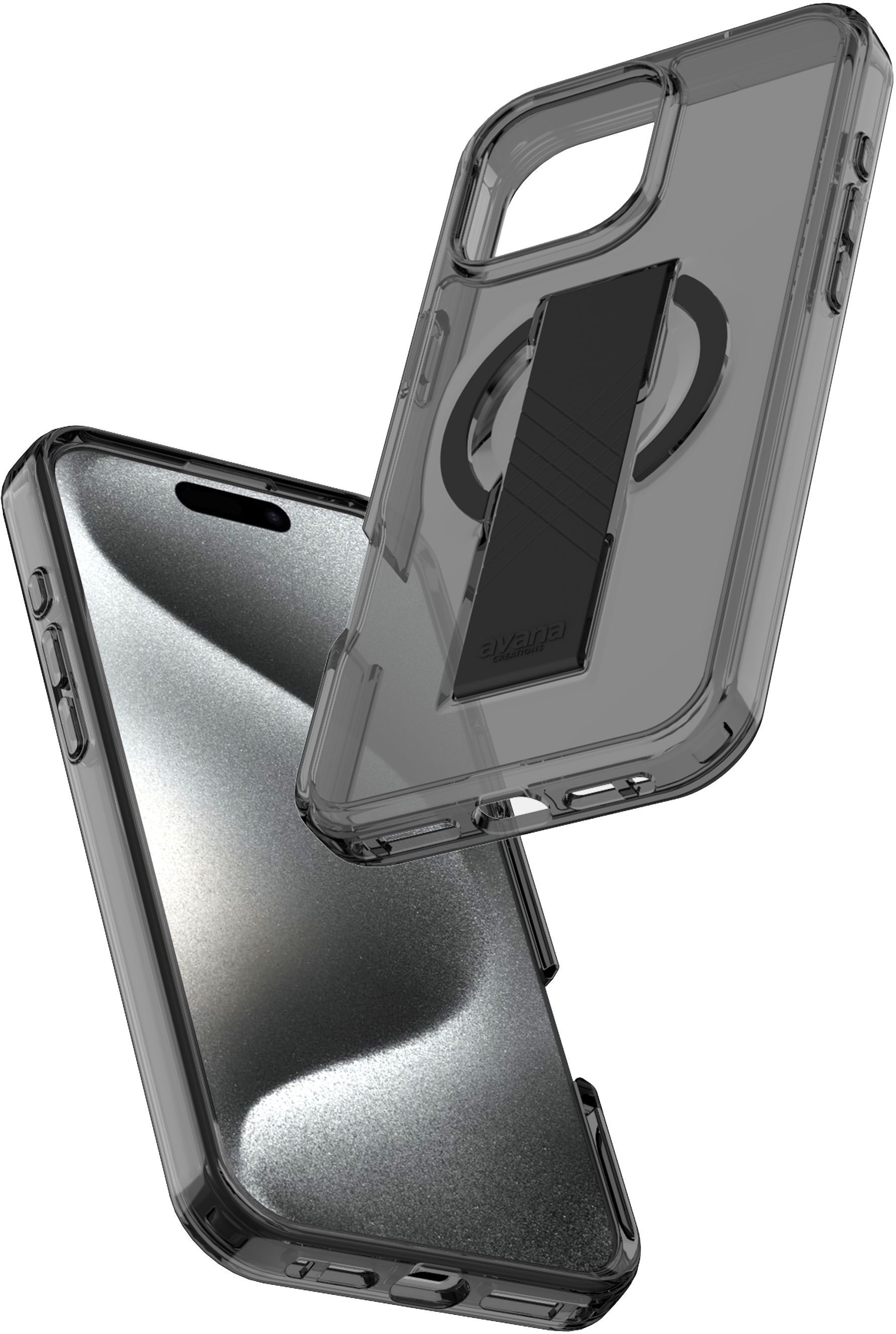 

Чехол AVANA Grip It для iPhone 16 Pro Max MagSafe, дымчатый, Чехол Grip It для iPhone 16 Pro Max MagSafe, дымчатый