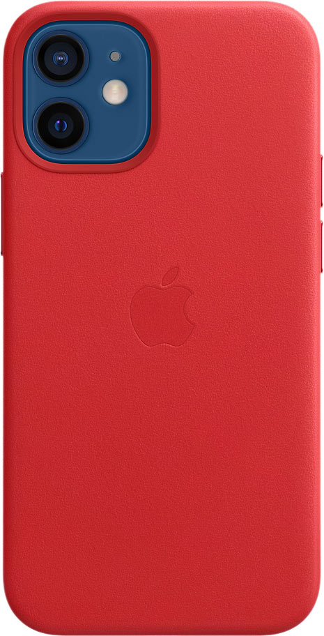 Чехол MagSafe для iPhone 12 mini, кожа, красный (PRODUCT)RED