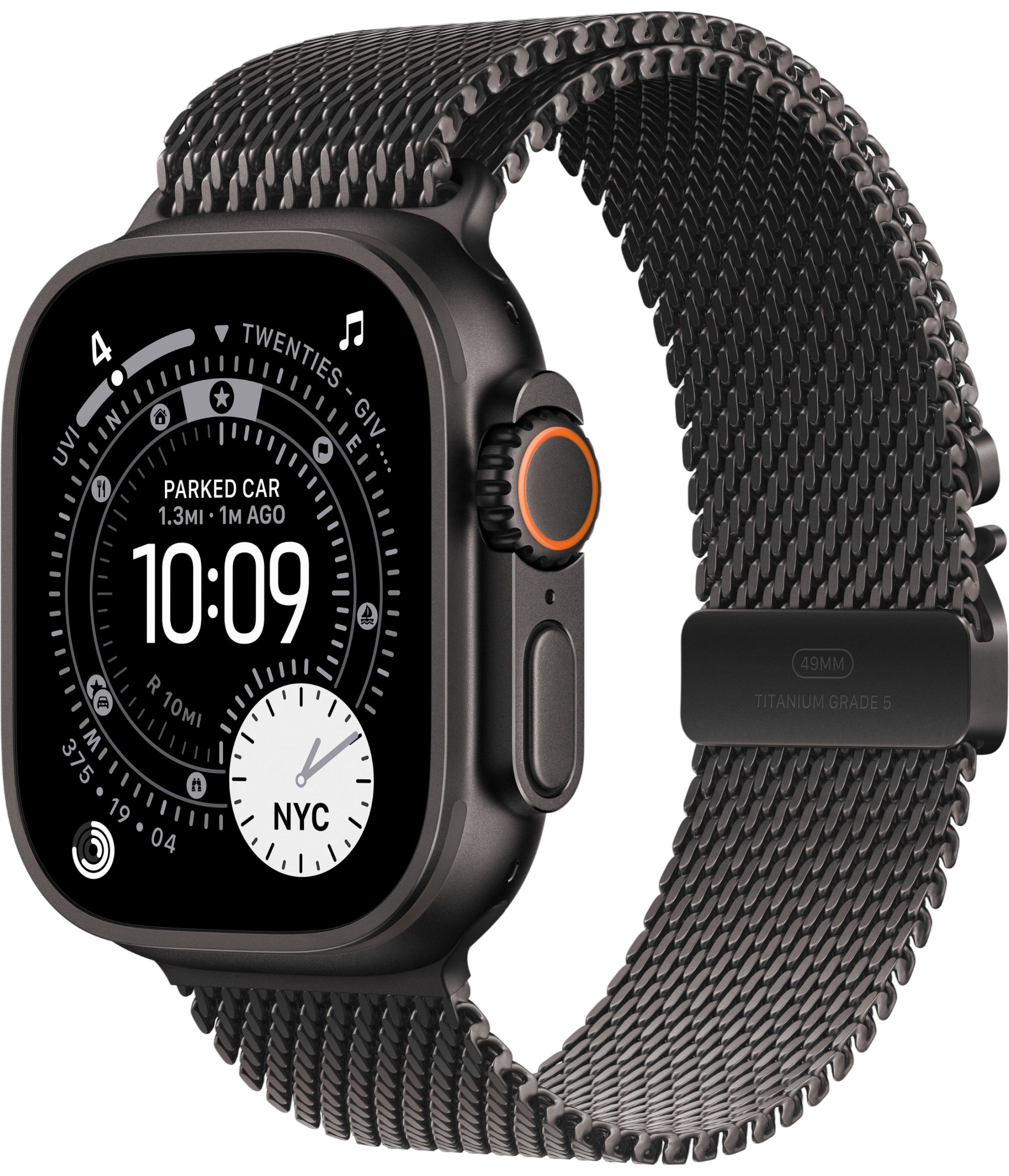 

Умные часы Apple Watch Ultra 3, 49 мм, Black Titanium Milanese Loop Black M, Черный, Умные часы Watch Ultra 3, 49 мм, Black Titanium Milanese Loop Black M