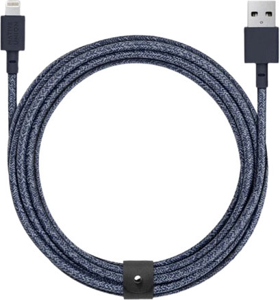 Кабель Belt Lightning/USB, 3 м, индиго
