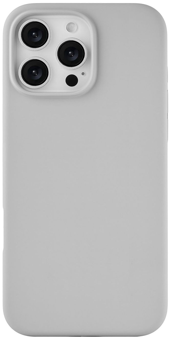 

Чехол uBear Touch Case MagSafe для iPhone 16 Pro Max, soft-touch, светло-серый, Чехол Touch Case MagSafe для iPhone 16 Pro Max, soft-touch, светло-серый