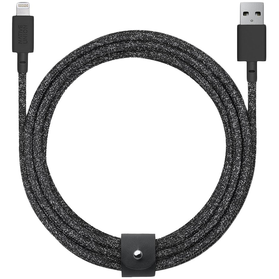 Бренд Кабель Native Union Belt Lightning/USB (3 м), черный