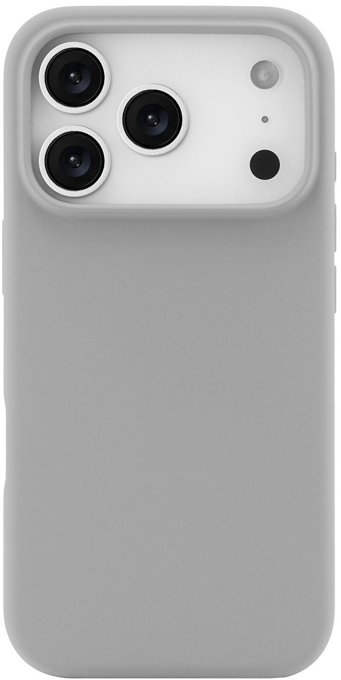 

Чехол moonfish MagSafe для iPhone 17 Pro, силикон, soft-touch, серый, Чехол MagSafe для iPhone 17 Pro, силикон, soft-touch, серый