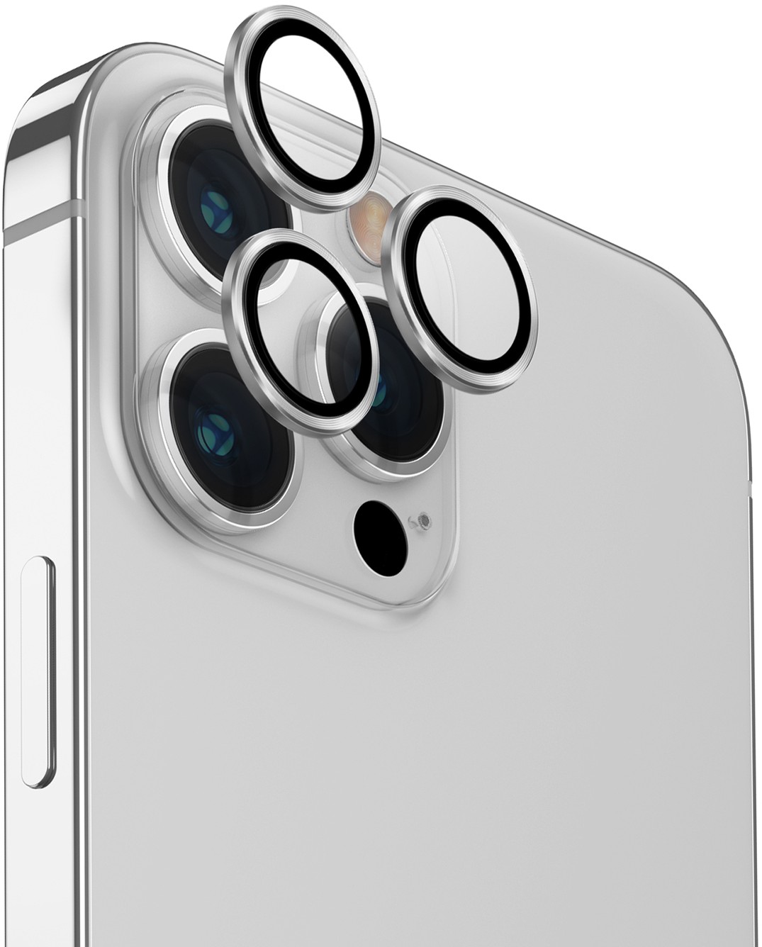 Защитные пленки и стекла  restore Uniq Защита линз Optix для iPhone 15 Pro, серебристый