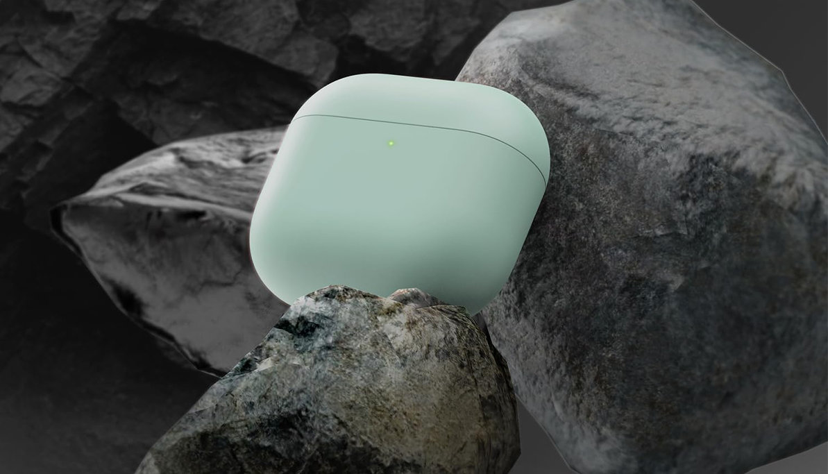 Чехол Elago Liquid Hybrid Сase для AirPods 4, силикон, мятный Фото-3