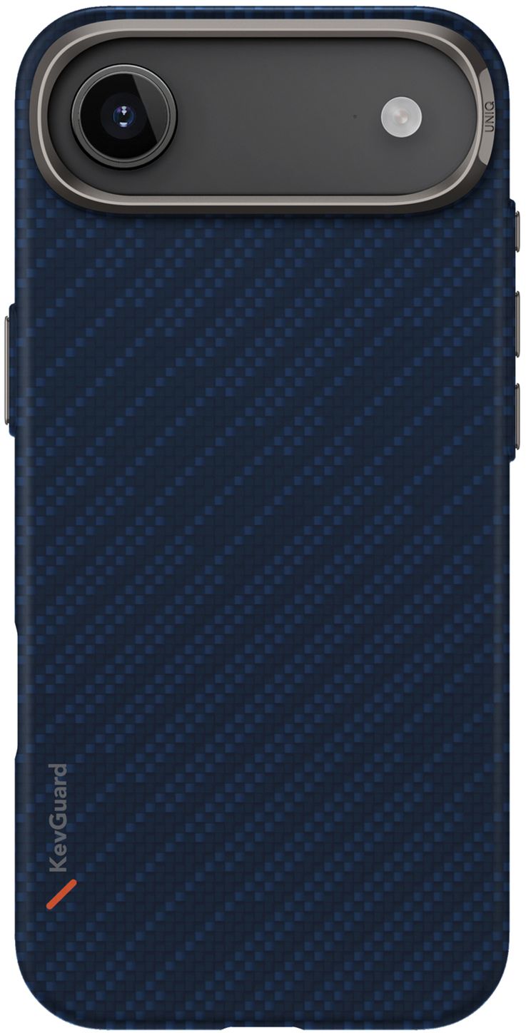 

Чехол Uniq KEVA EDGE Full Kevlar Rust Magsafe для iPhone Air, синий, Чехол KEVA EDGE Full Kevlar Rust Magsafe для iPhone Air, синий