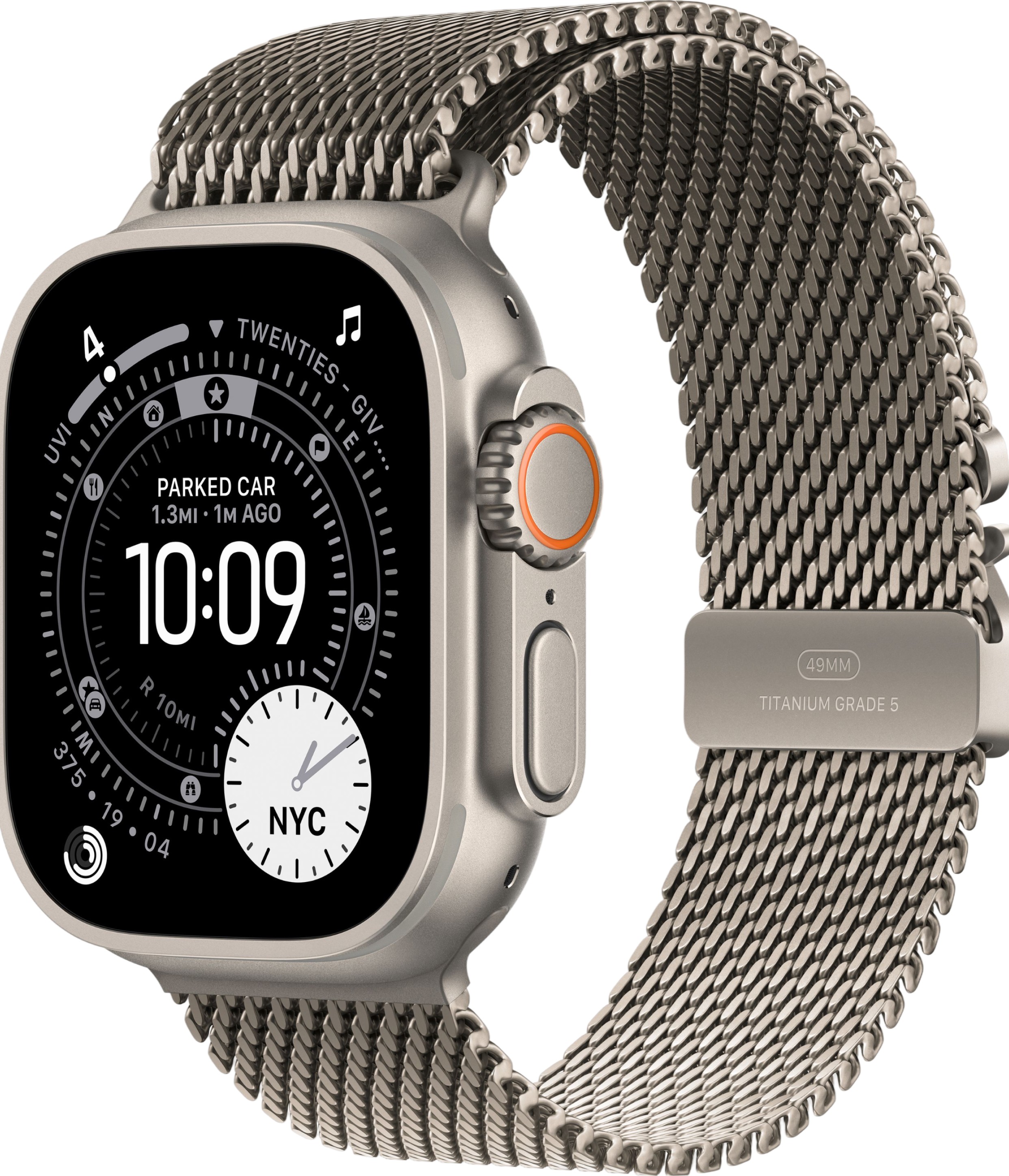 

Умные часы Apple Watch Ultra 3, 49 мм, Natural Titanium Milanese Natural Loop M, Титановый бежевый, Умные часы Watch Ultra 3, 49 мм, Natural Titanium Milanese Natural Loop M