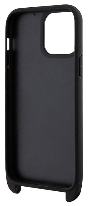 Чехол Karl Lagerfeld Saffiano Crossbody Choupette Cardslot для iPhone 15 Pro, черный Фото-2