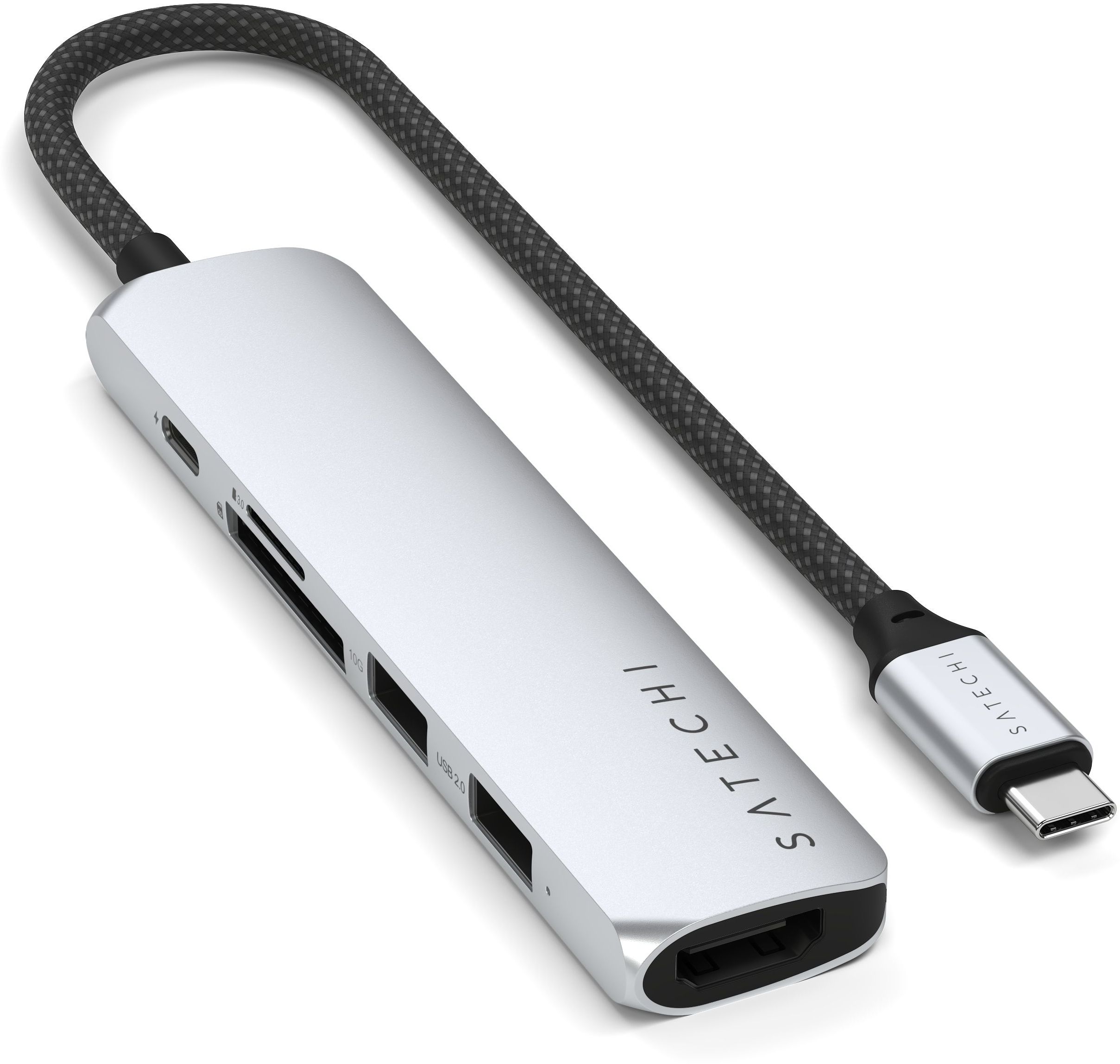 Адаптеры (переходники) Satechi Адаптер USB-C 6 in 1, серебристый