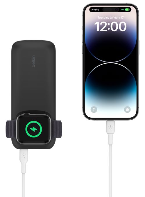 Внешний аккумулятор с функцией БЗУ Belkin Boost Charge Pro + кабель USB-C - USB-С, 10000 мАч, черный Вид№3