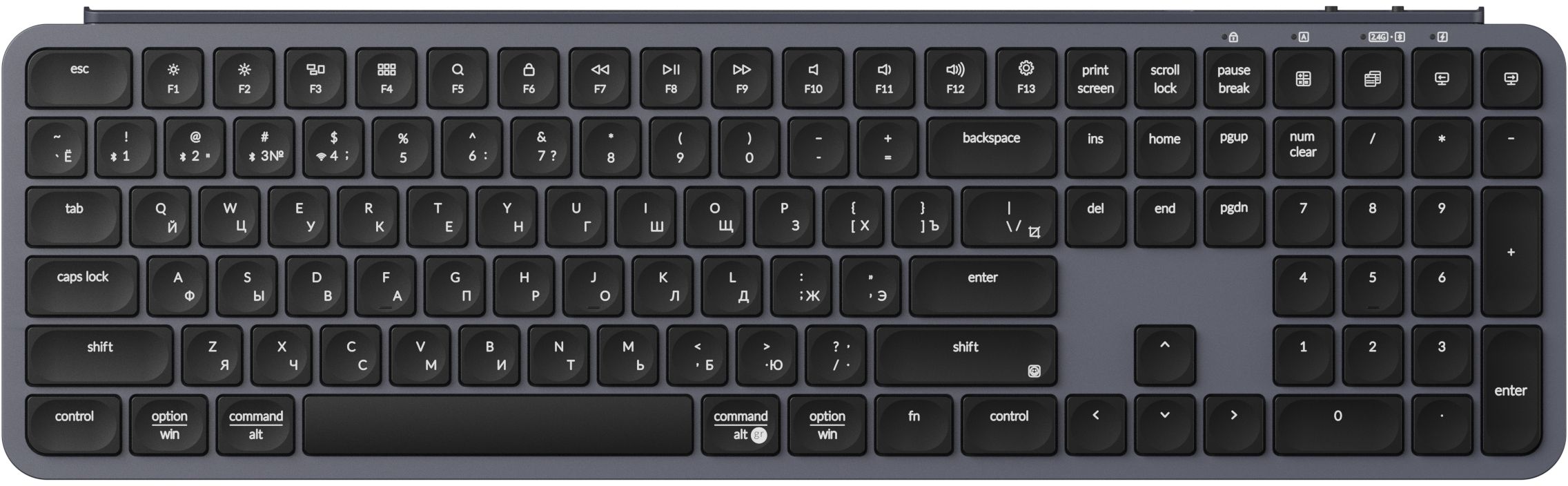 

Клавиатура Keychron B6 Pro, серый, Темно-серый, Клавиатура B6 Pro, серый