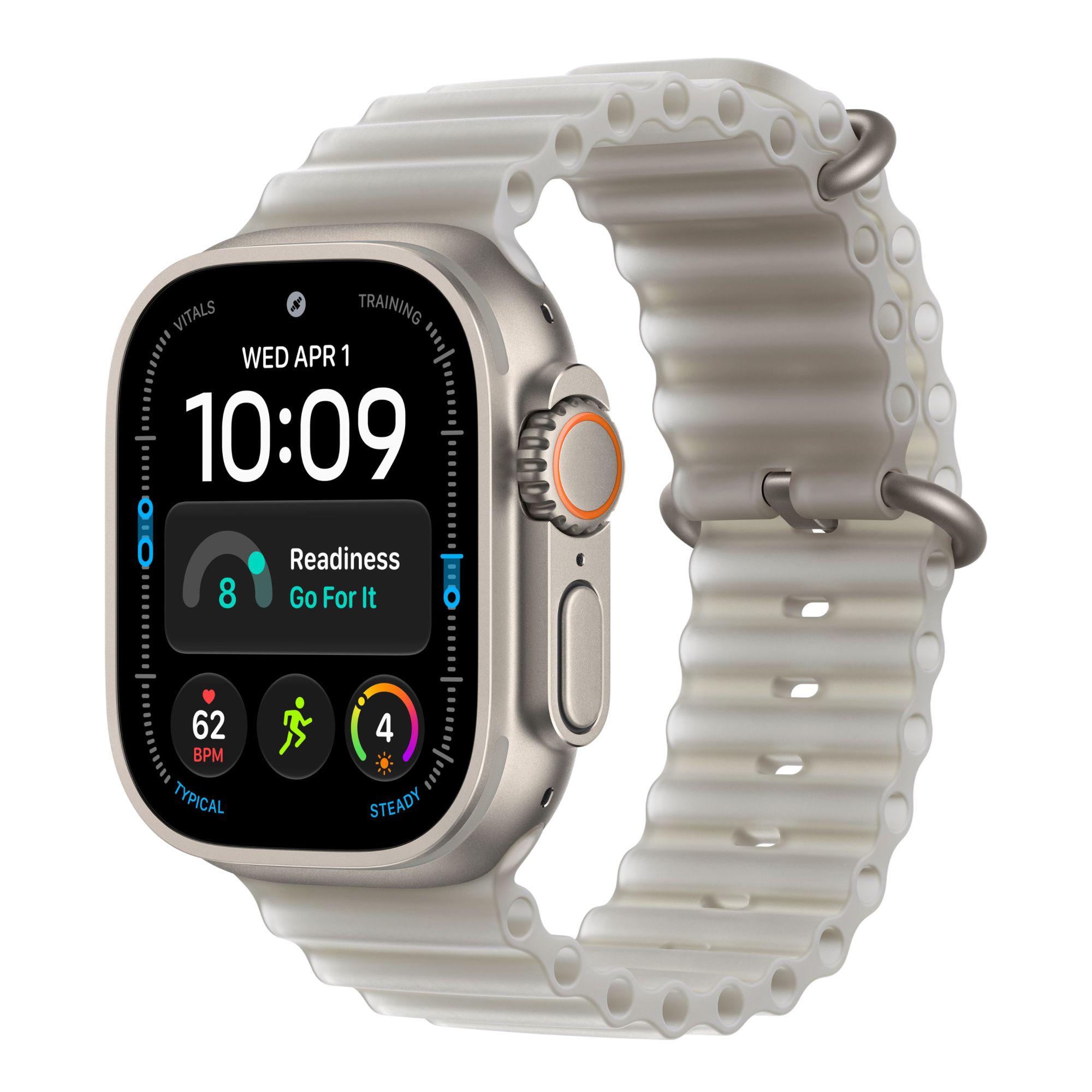 Умные часы Apple Watch Ultra 4 GPS+Cellular, 49 мм, Natural Titanium TransluGray Ocean Band
