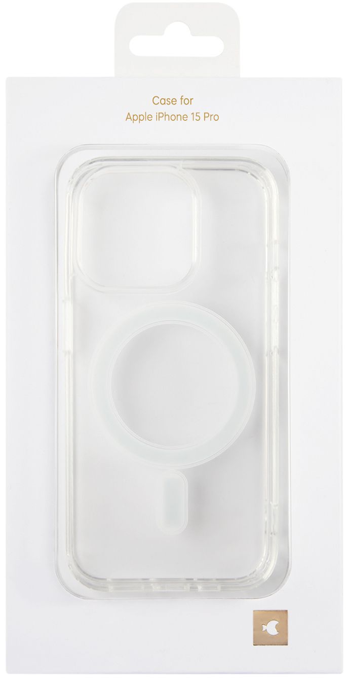 Чехол moonfish MagSafe для iPhone 15 Pro, пластик, прозрачный