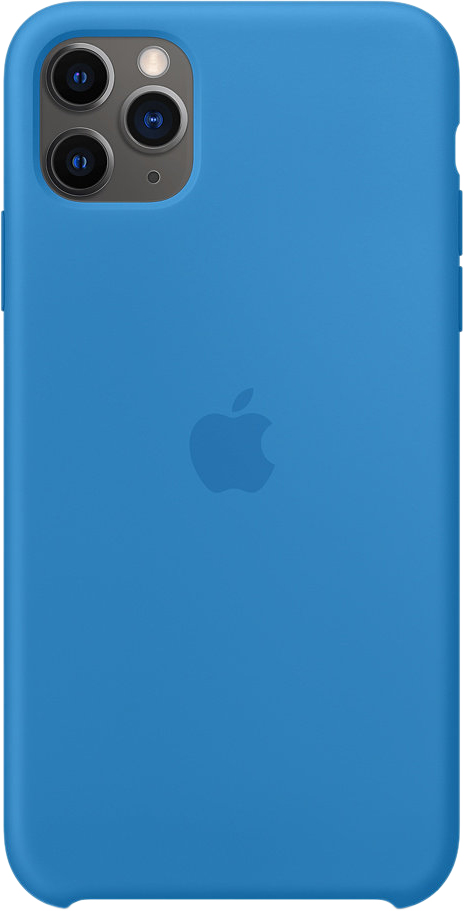 Чехол для iPhone 11 Pro Max, силикон «синяя волна»