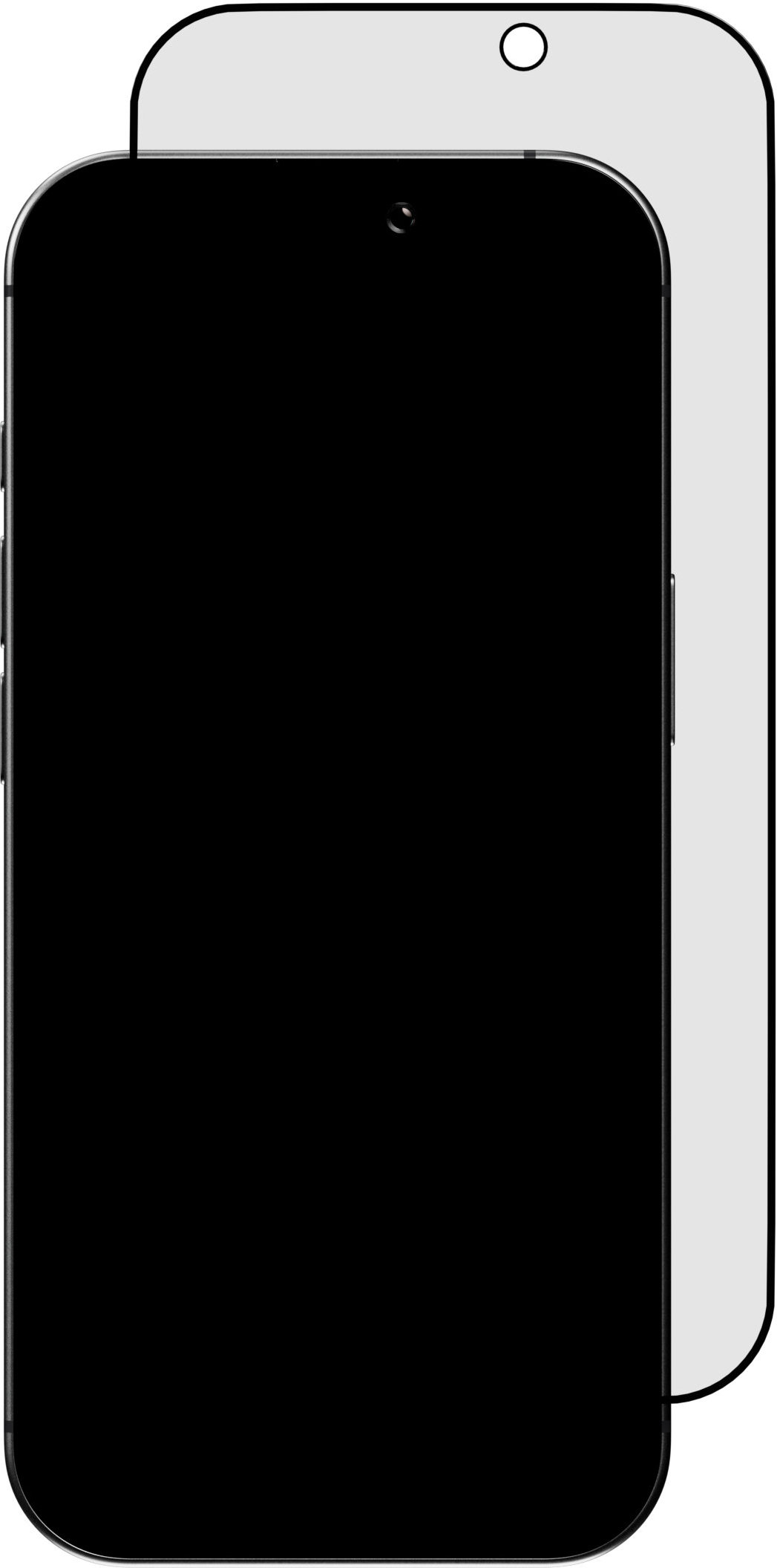 Стекло защитное алюмосиликатное moonfish Privacy для iPhone 17 Pro, черный