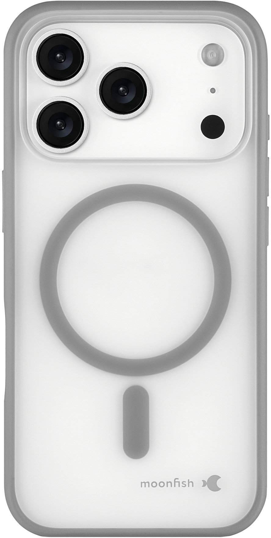 

Чехол moonfish MagSafe для iPhone 17 Pro, серый, Чехол MagSafe для iPhone 17 Pro, серый