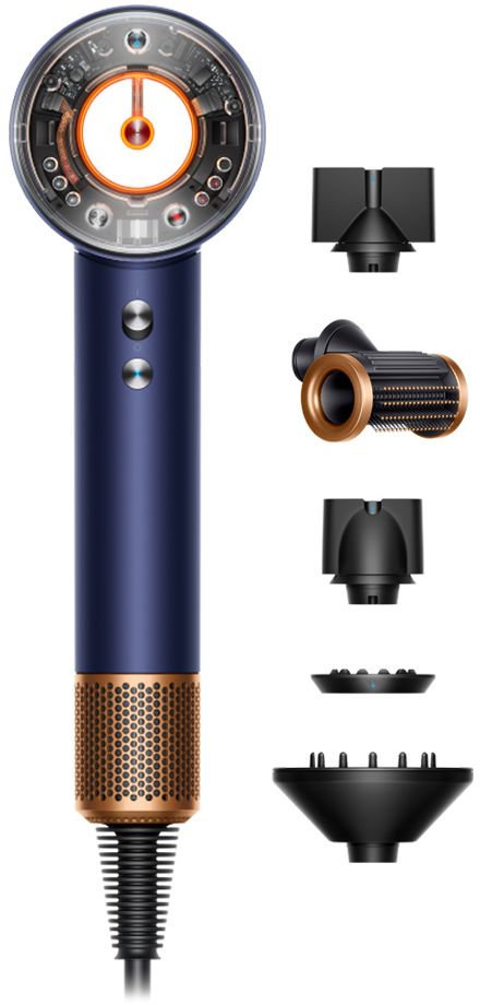 Фен Dyson HD16 Straight+Wavy Prussian Blue, синий