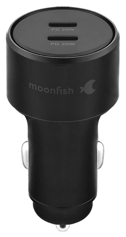 Бренд Автомобильное зарядное устройство moonfish 2хUSB-C, PD, 40 Вт, черный