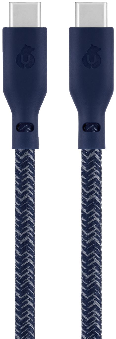 

Кабель uBear Trend Cable USB-C - USB-C, 2.4 м, нейлон, синий, Кабель Trend Cable USB-C - USB-C, 2.4 м, нейлон, синий
