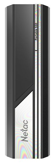 Netac Внешний SSD ZX10, 1 ТБ, черный/серебристый