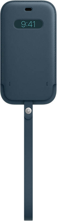 Чехол-конверт MagSafe для iPhone 12/12 Pro, кожа, «балтийский синий»
