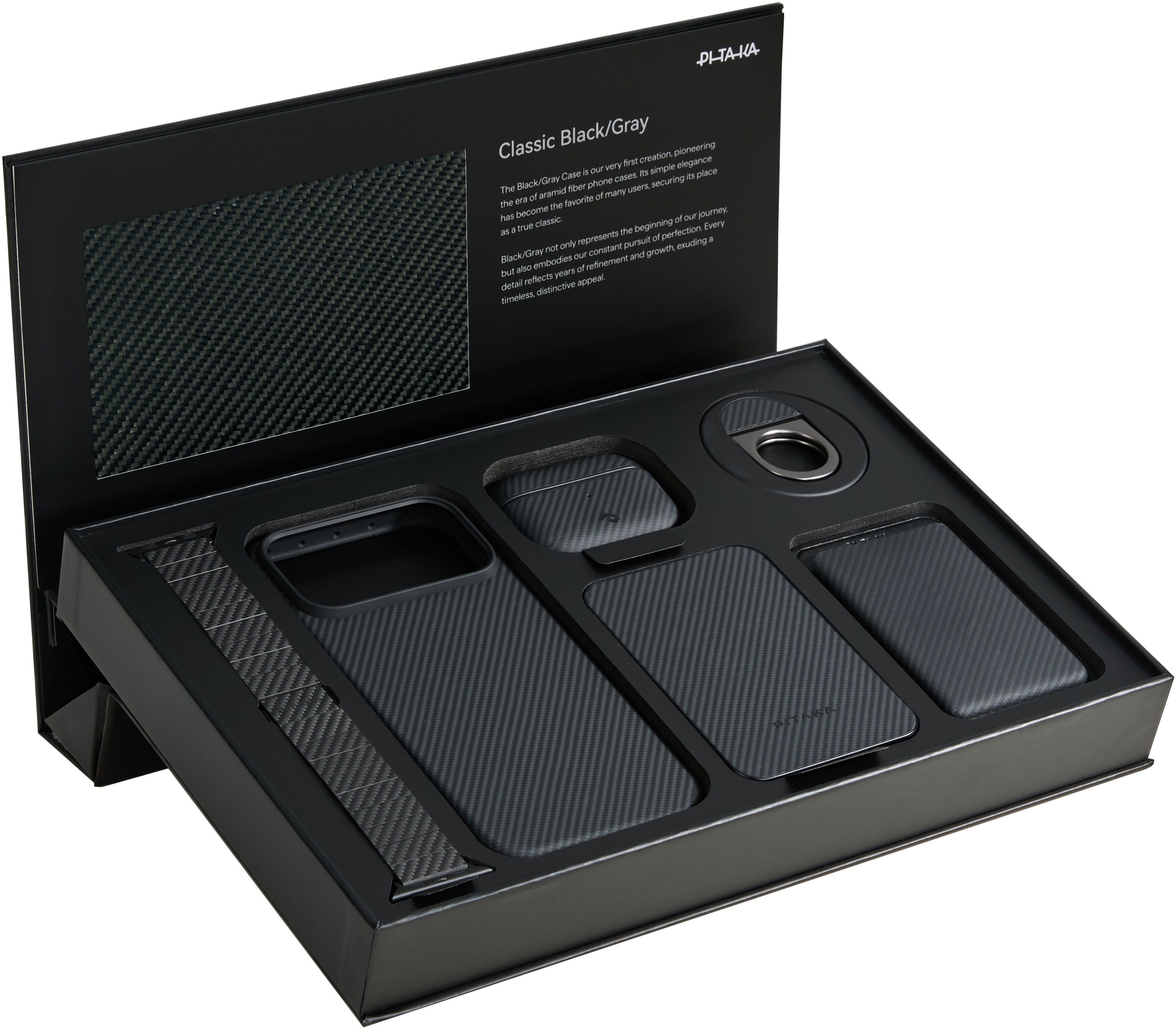 

Подарочный набор из 6 аксессуаров Pitaka, черный, Подарочный набор из 6 аксессуаров , черный