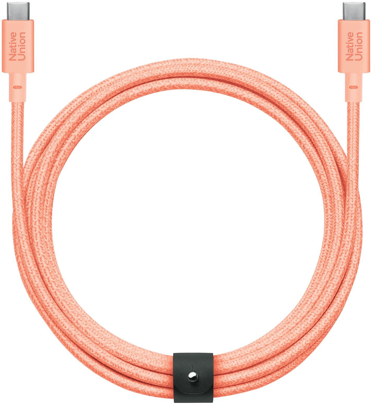 Native Union Кабель Belt Cable XL USB-С - USB-С, 3 м, кевлар, абрикос