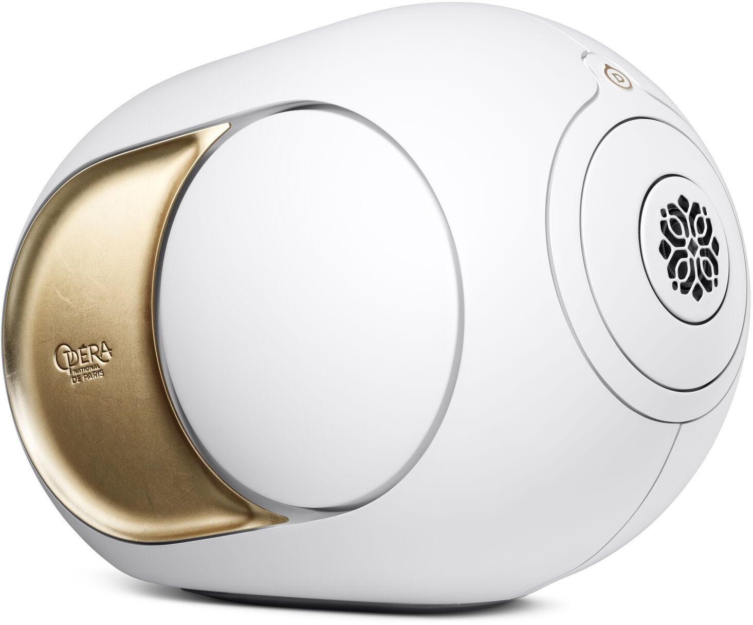 

Акустическая система Devialet Phantom Ultimate 108 dB Opéra de Paris, белый/сусальное золото, Акустическая система Phantom Ultimate 108 dB Opéra de Paris, белый/сусальное золото