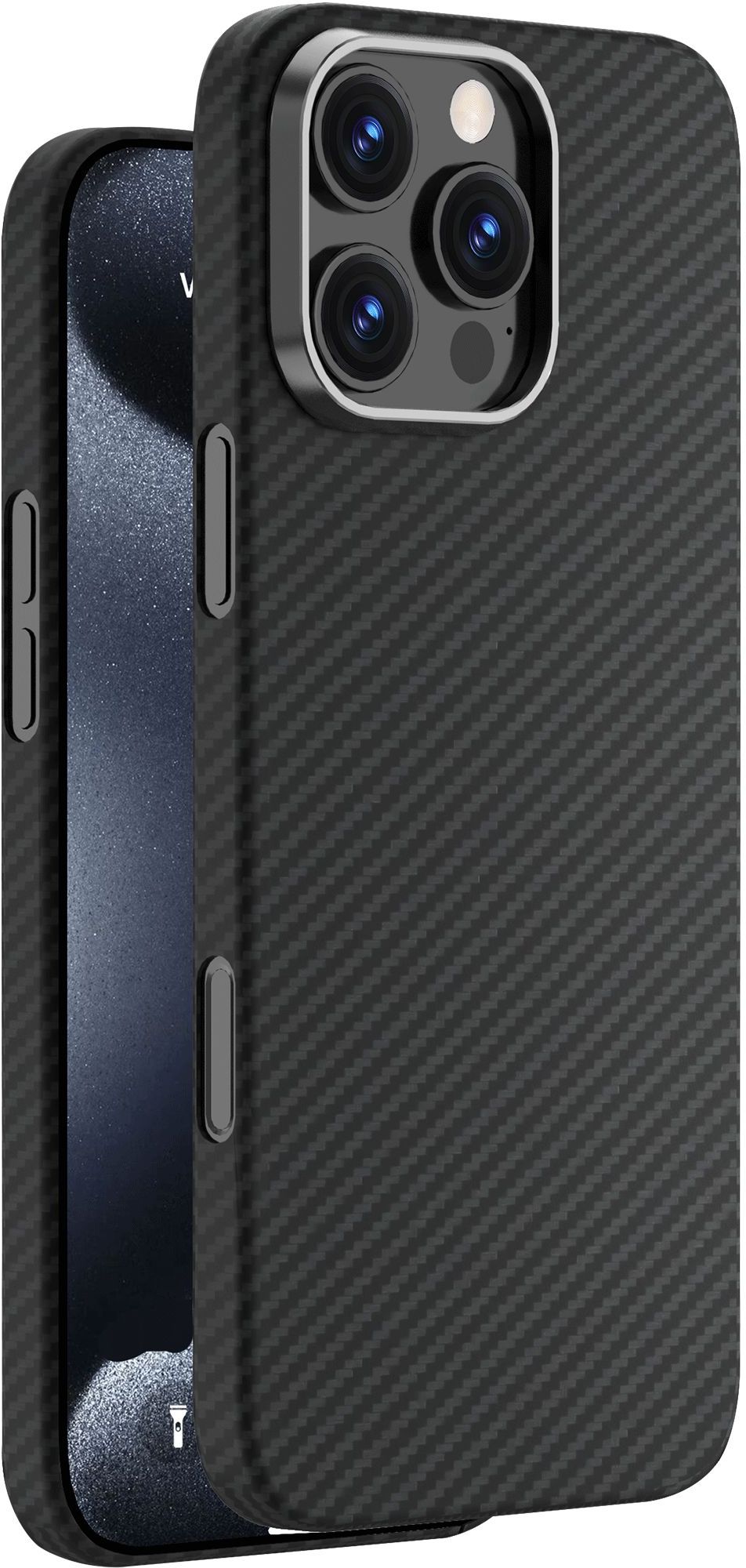 

Чехол restore: Real Kevlar MagSafe для iPhone 16 Pro Max, кевлар, черный, Чехол Real Kevlar MagSafe для iPhone 16 Pro Max, кевлар, черный