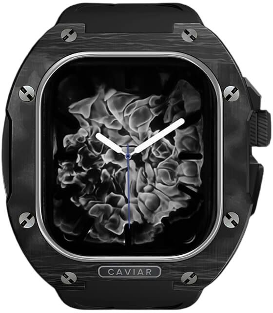 Чехол Caviar Case Advantage для Apple Watch 10 46 мм, карбон, черный