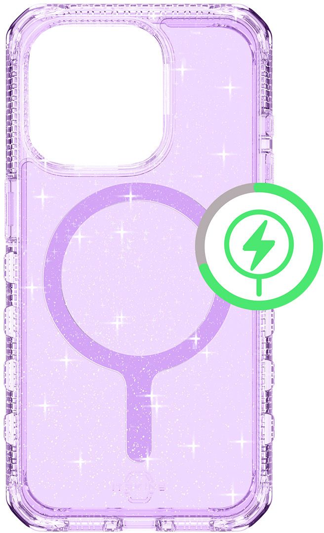 

Чехол Itskins SUPREME R SPARK MagSafe для iPhone 15 Pro, сиреневый, Чехол SUPREME R SPARK MagSafe для iPhone 15 Pro, сиреневый