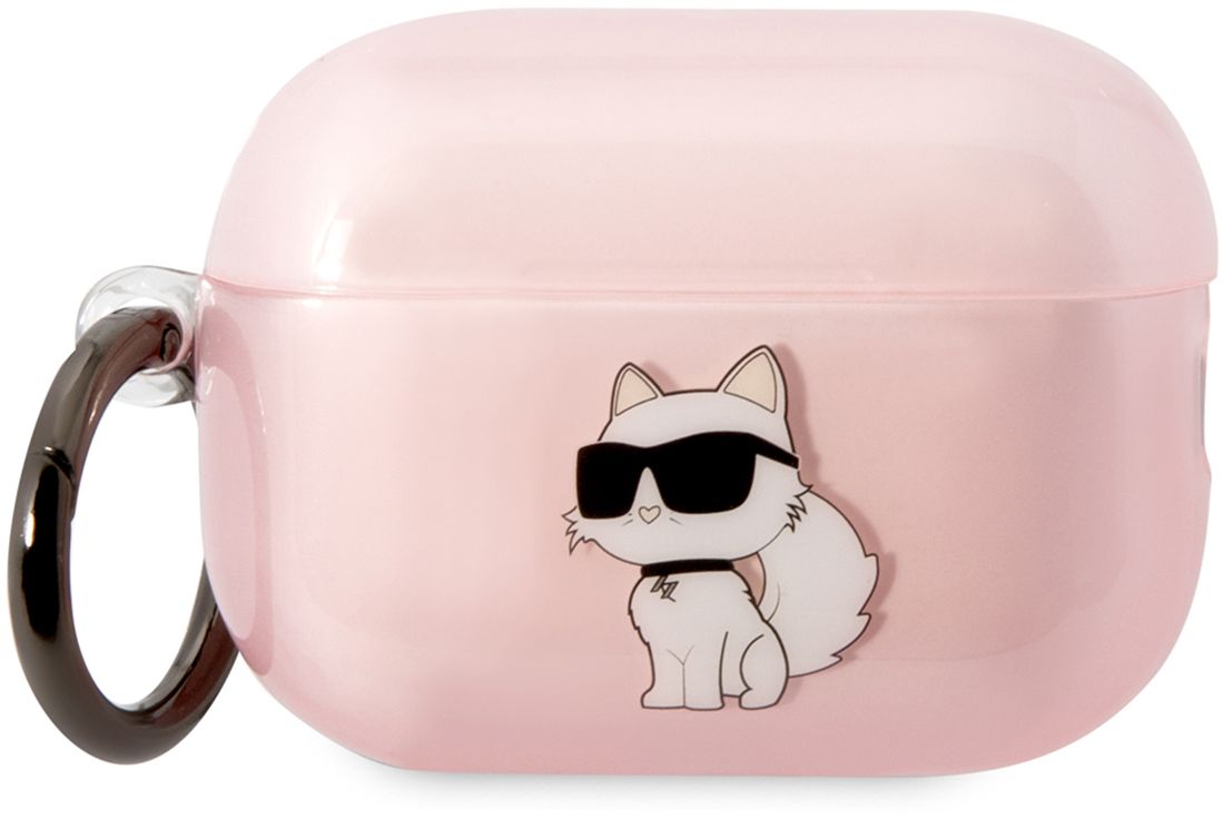 

Чехол Karl Lagerfeld Choupette для Airpods Pro 2, прозрачный розовый, Чехол Choupette для Airpods Pro 2, прозрачный розовый