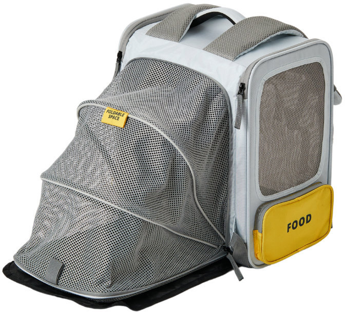 Рюкзак-переноска Petkit X ZONE для кошек и собак, желтый Фото-3