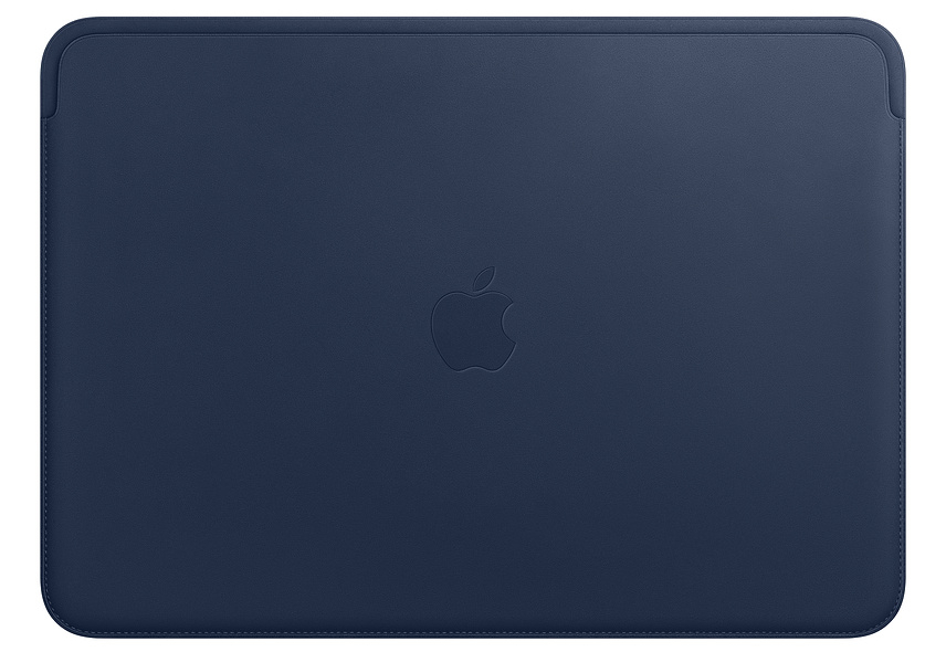 Чехол Leather Sleeve для MacBook 13" тёмно-синий