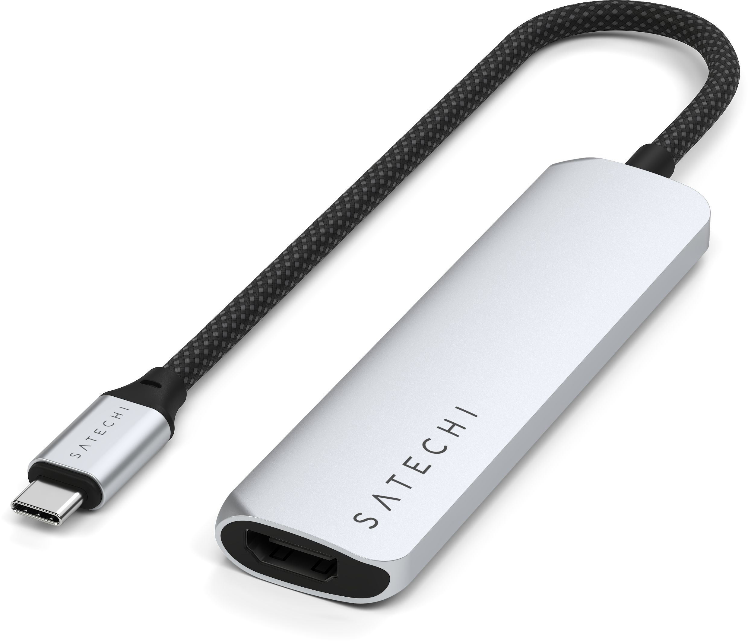 Адаптеры (переходники)  restore Satechi Адаптер USB-C 4 in 1, серебристый
