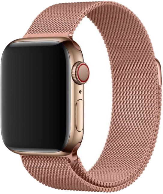 Ремешок для Apple Watch 42/44мм, сталь, розовое золото (2020)