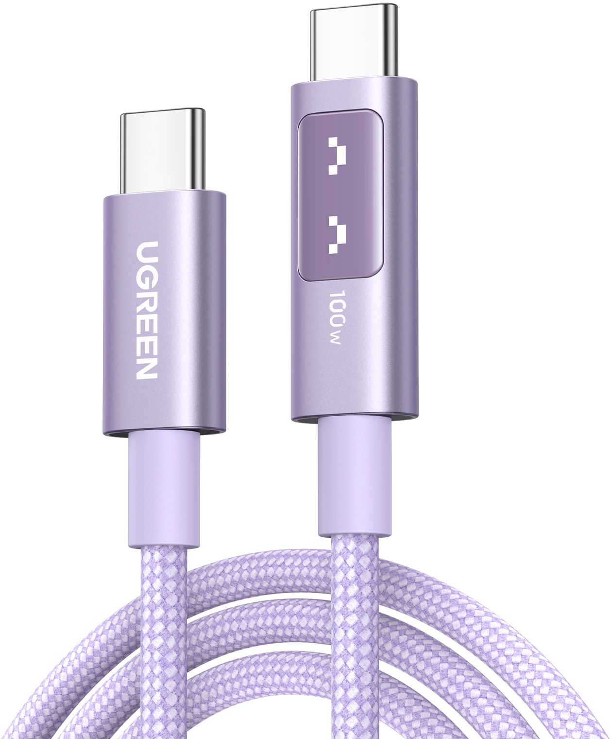 UGREEN Кабель L509 USB-C - USB-C, 1м, розовый