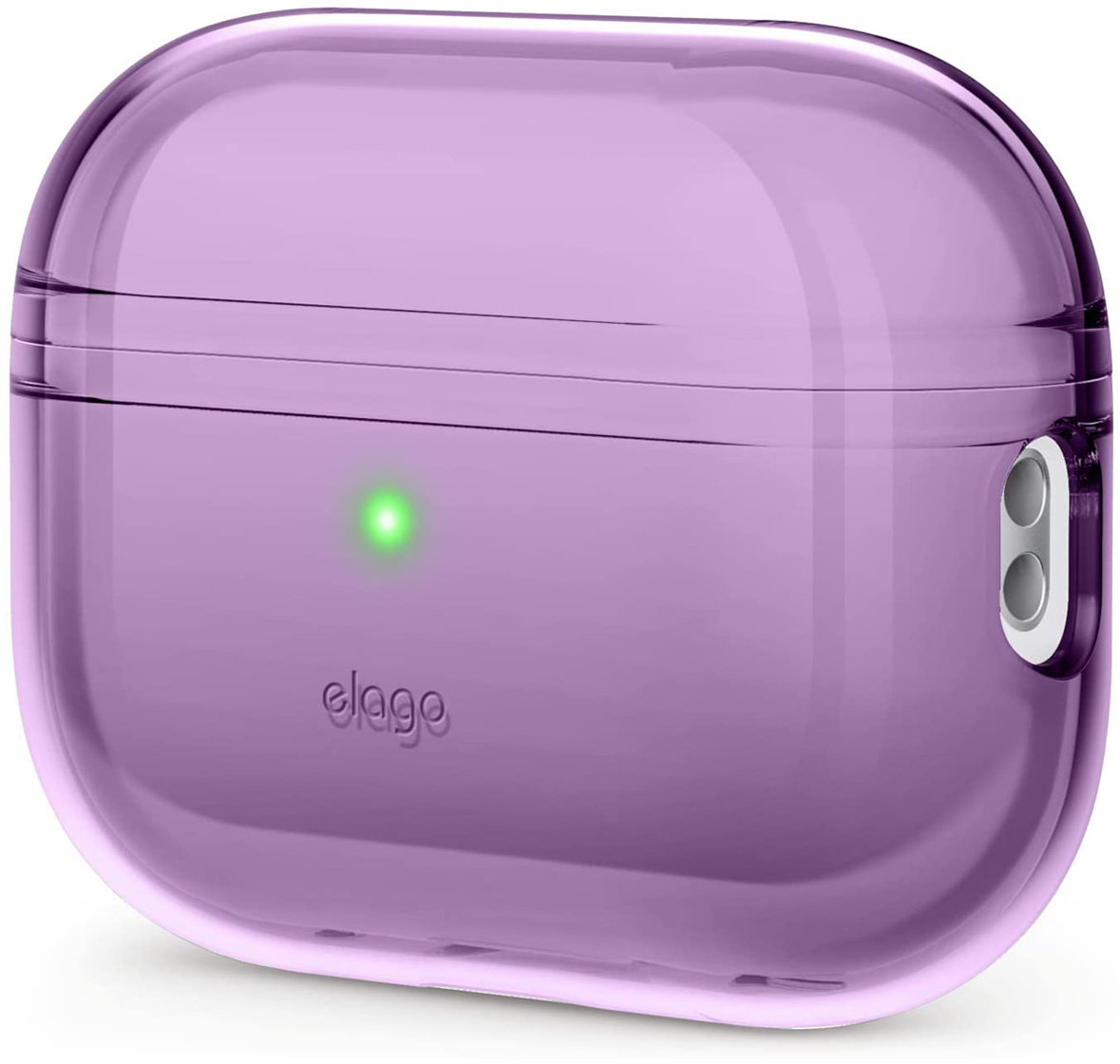 

Чехол Elago Clear для AirPods Pro 2, фиолетовый, Чехол Clear для AirPods Pro 2, фиолетовый