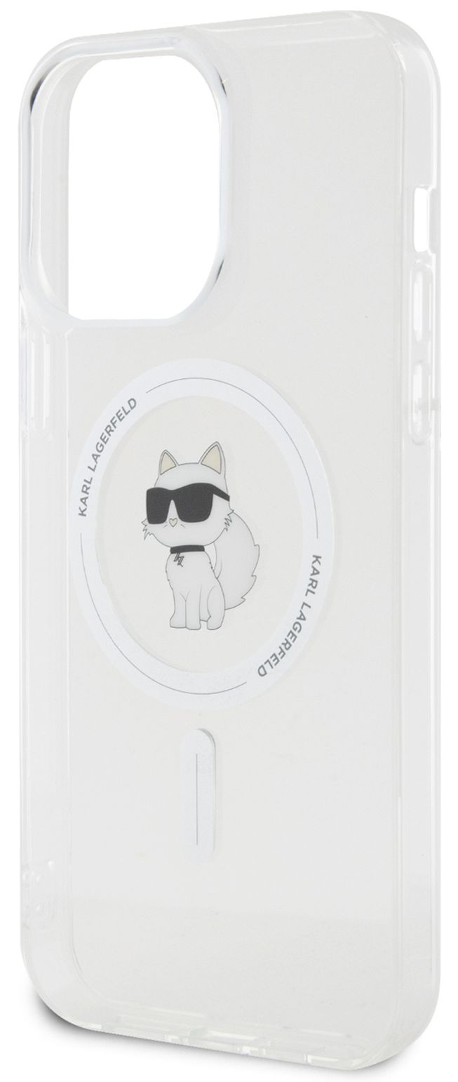 Бренд Чехол Karl Lagerfeld NFT Choupette для iPhone 15 Pro Max MagSafe, прозрачный