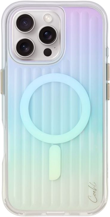 Чехол Uniq Coehl Linear MagSafe для iPhone 16 Pro, радужный