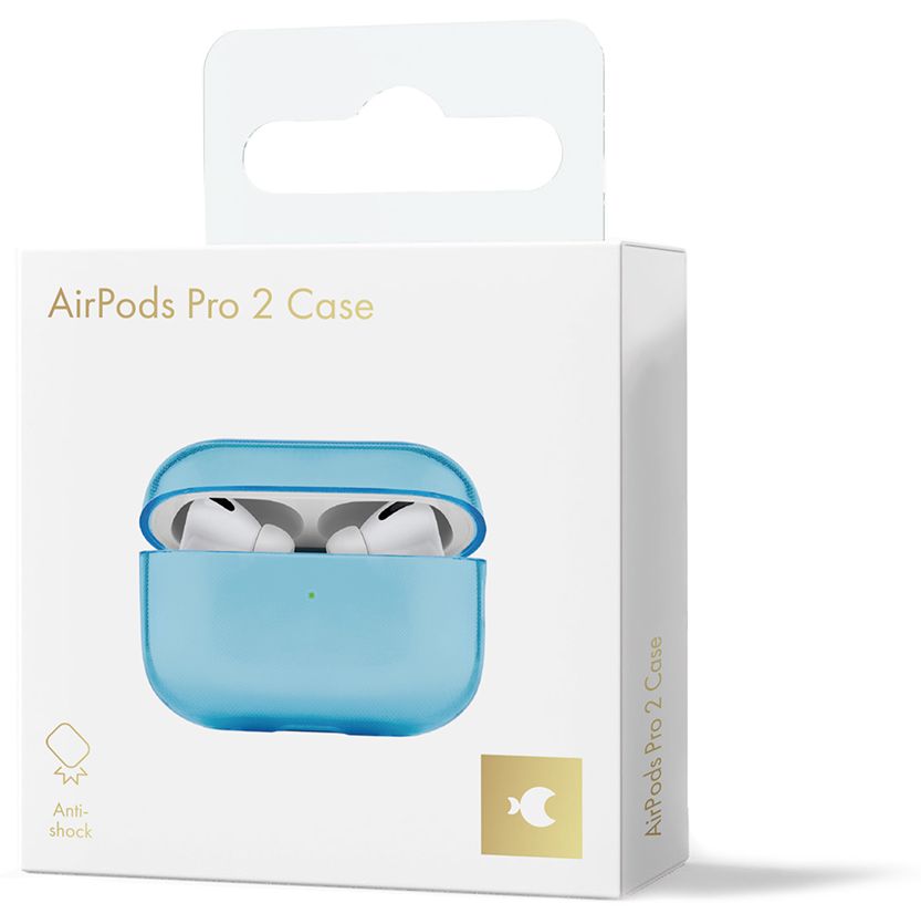 Чехол moonfish для AirPods Pro 2, TPU, голубой MCS26EB18-APPRO2 - фото 5