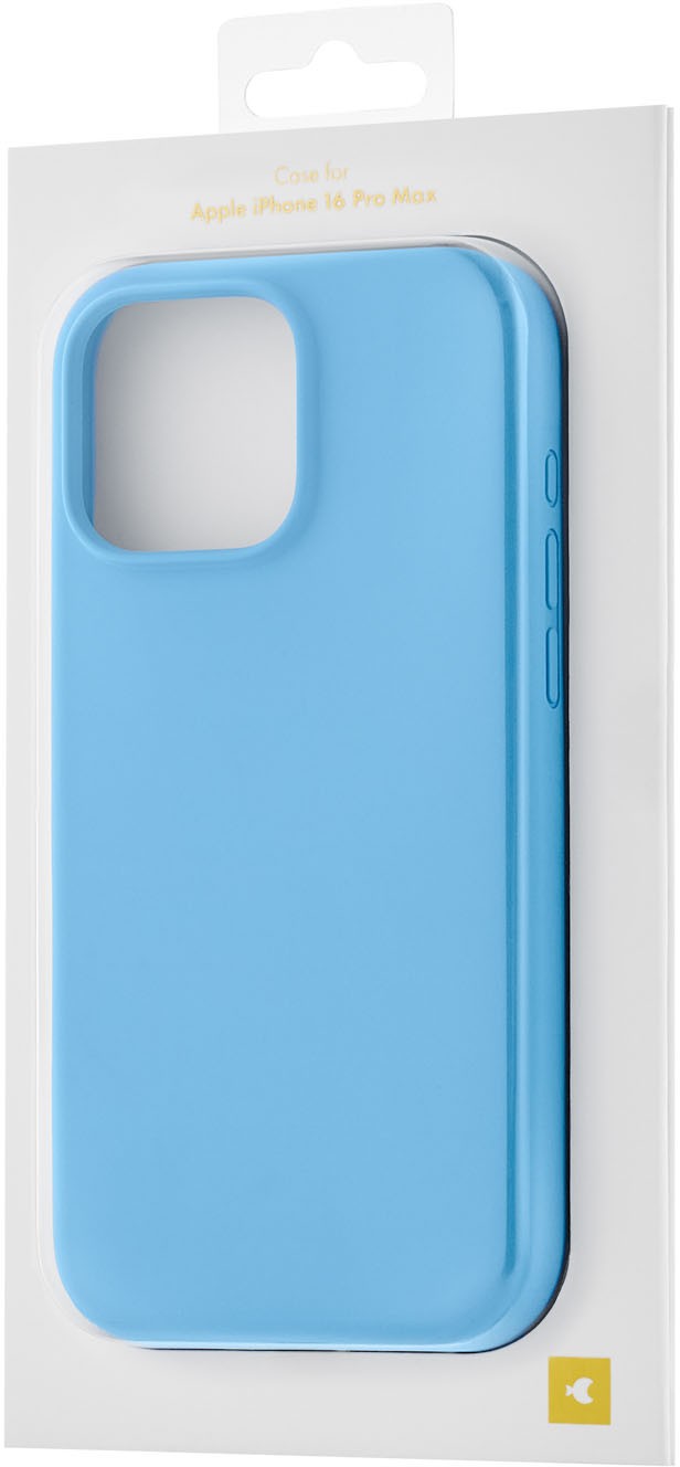 Чехол moonfish MagSafe для iPhone 16 Pro Max, силикон, soft-touch, голубой
