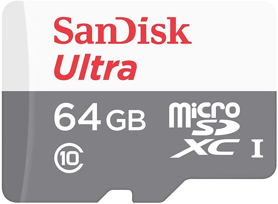 

SanDisk Карта памяти Ultra microSDXC, 100 МБ/с, 64 ГБ, Белый