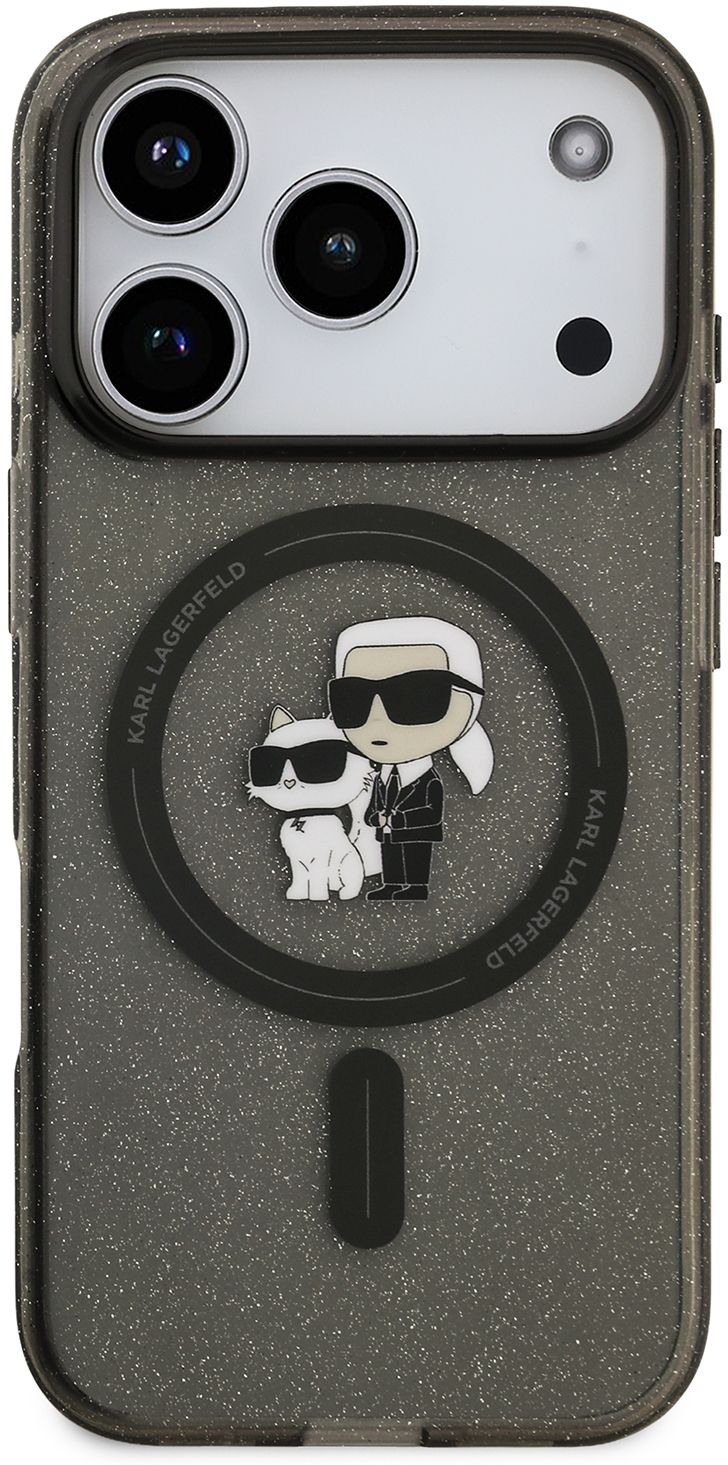 

Чехол Karl Lagerfeld NFT & Choupette MagSafe для iPhone 17 Pro Max, черный, Чехол NFT & Choupette MagSafe для iPhone 17 Pro Max, черный