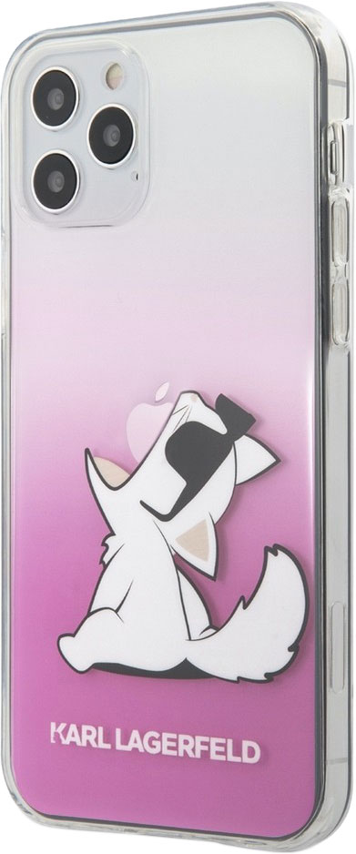 Чехол Lagerfeld Choupette Fun для iPhone 12 Pro Max, розовый