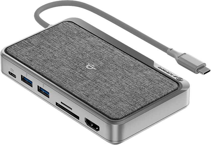 Адаптер Ultra Series USB-C Dock Wave 3 in 1, 100Вт, серый космос