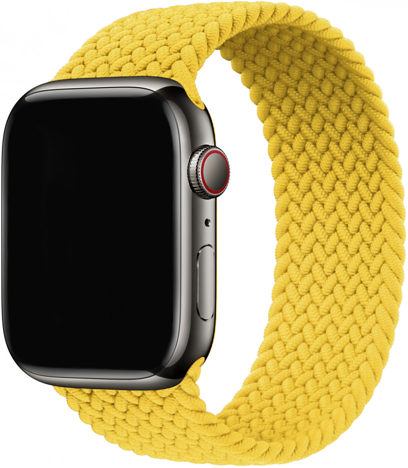 

moonfish Ремешок для Apple Watch 42/44 мм, нейлон, желтый, Жёлтый
