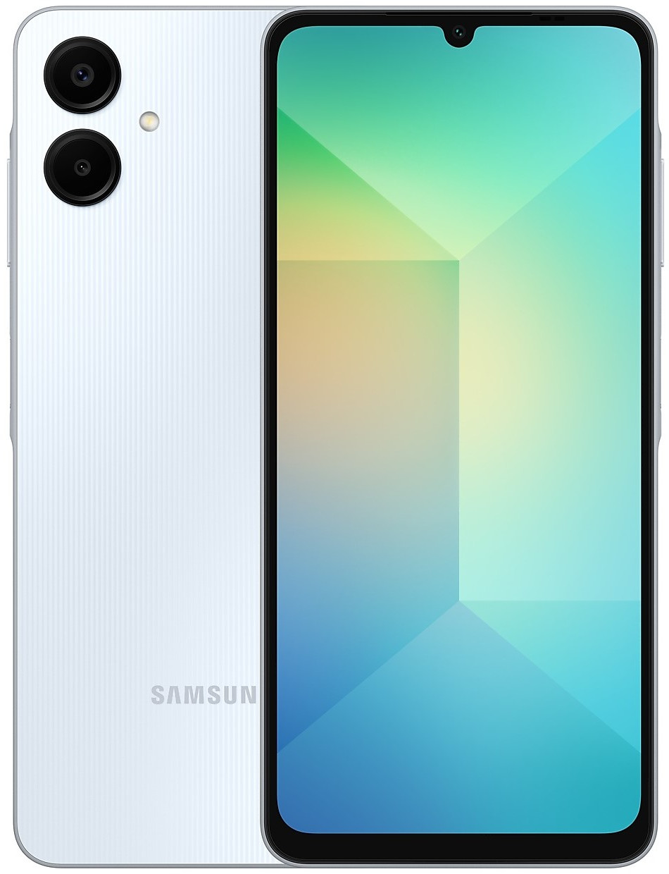 

Смартфон Samsung Galaxy A06 128Gb/6Gb, голубой, Черный, Смартфон Galaxy A06 128Gb/6Gb, голубой