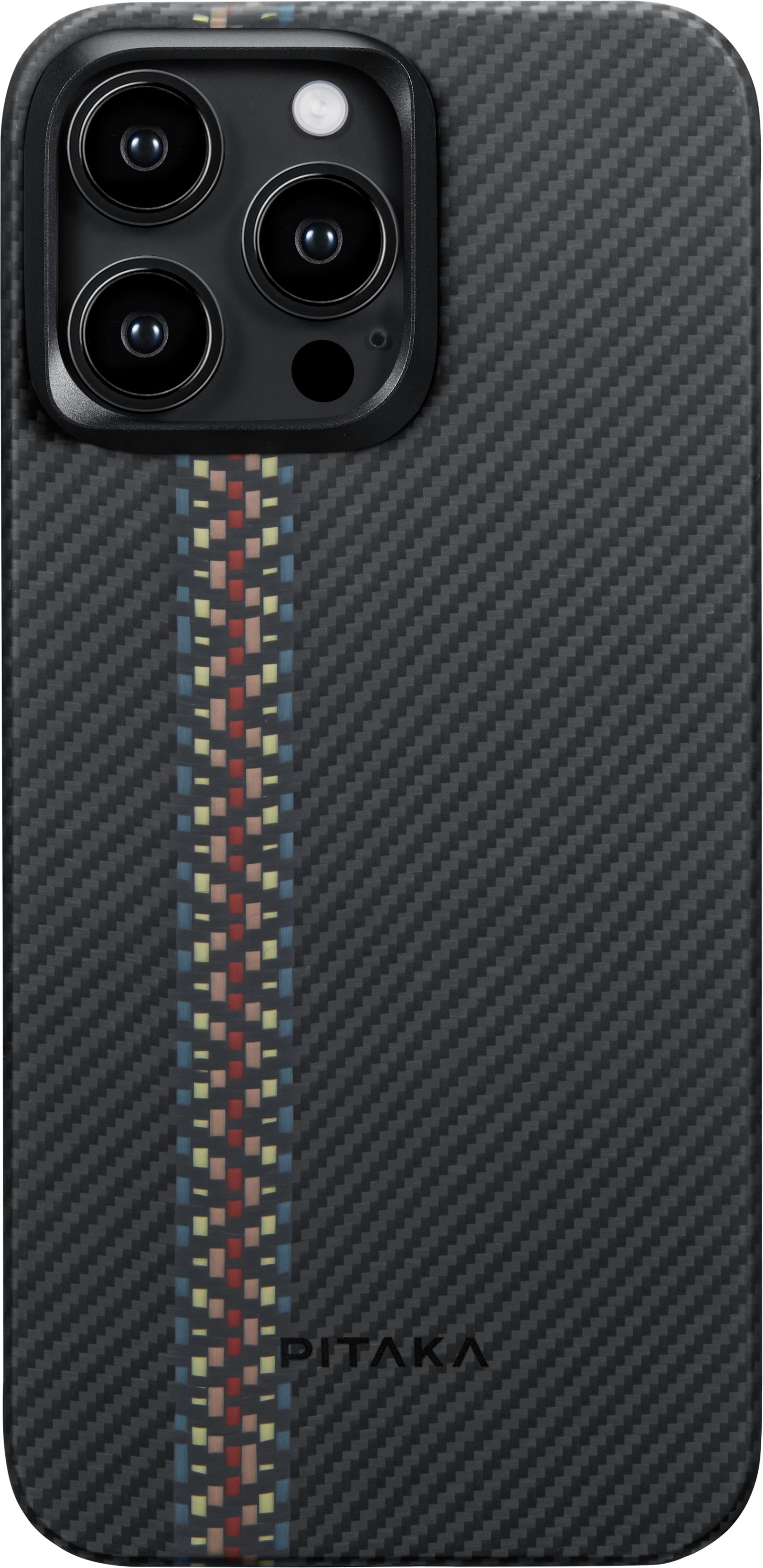 Бренд Чехол Pitaka Fusion Weaving MagEZ Case 4 для iPhone 15 Pro Max, кевлар, рапсодия