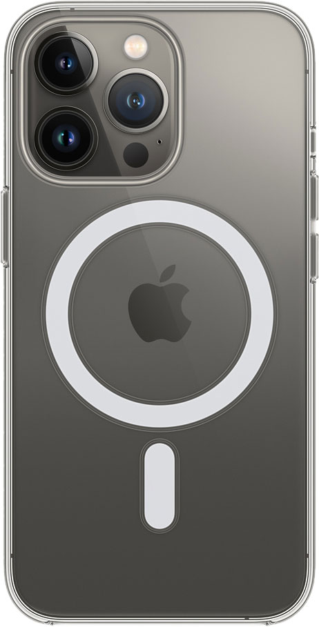 

Apple Чехол MagSafe для iPhone 13 Pro поликарбонат, прозрачный